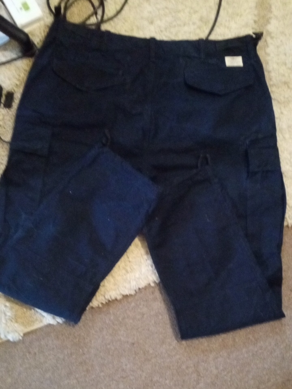 Nwot Polo By Ralph Lauren 38x32 Navy Cargo Pants Again They Nwot Don't Fit🔥🔥🔥
